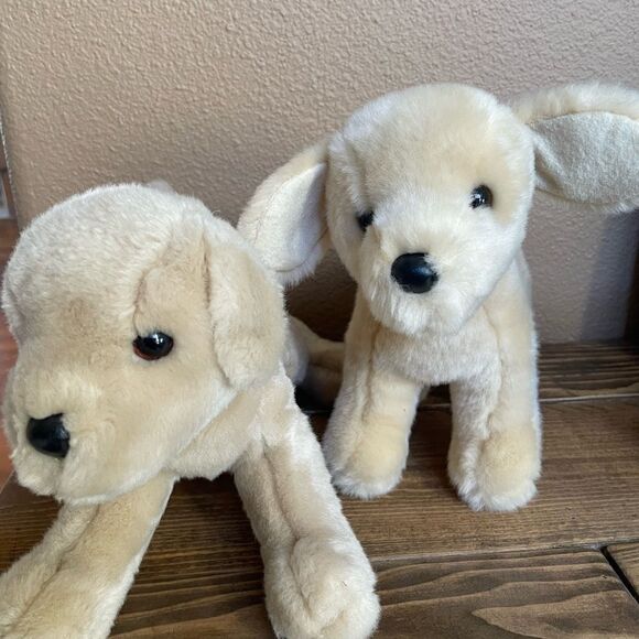 Douglas Spankie The Yellow lab Olush Dogs set of 2! - Picture 14 of 14